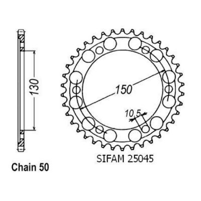 Rozeta pro Yamaha 25045CZ42